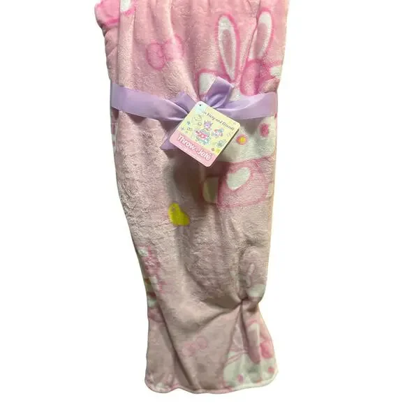 Hello Kitty and Friends Easter large bundle 60 x 70 super soft pink throw